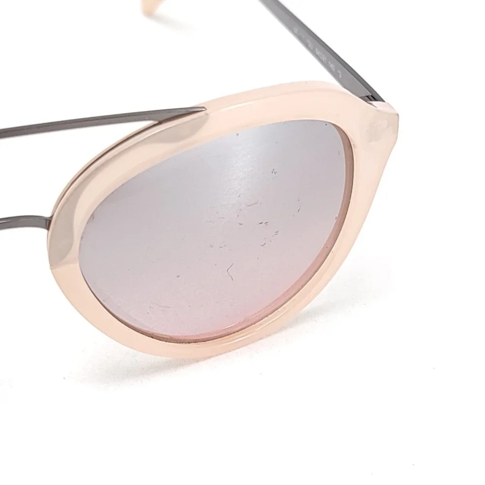GUESS GF0310 Pink/Pink Gunmetal Womens Sunglasses Metal Plastic Mirror Lense‎